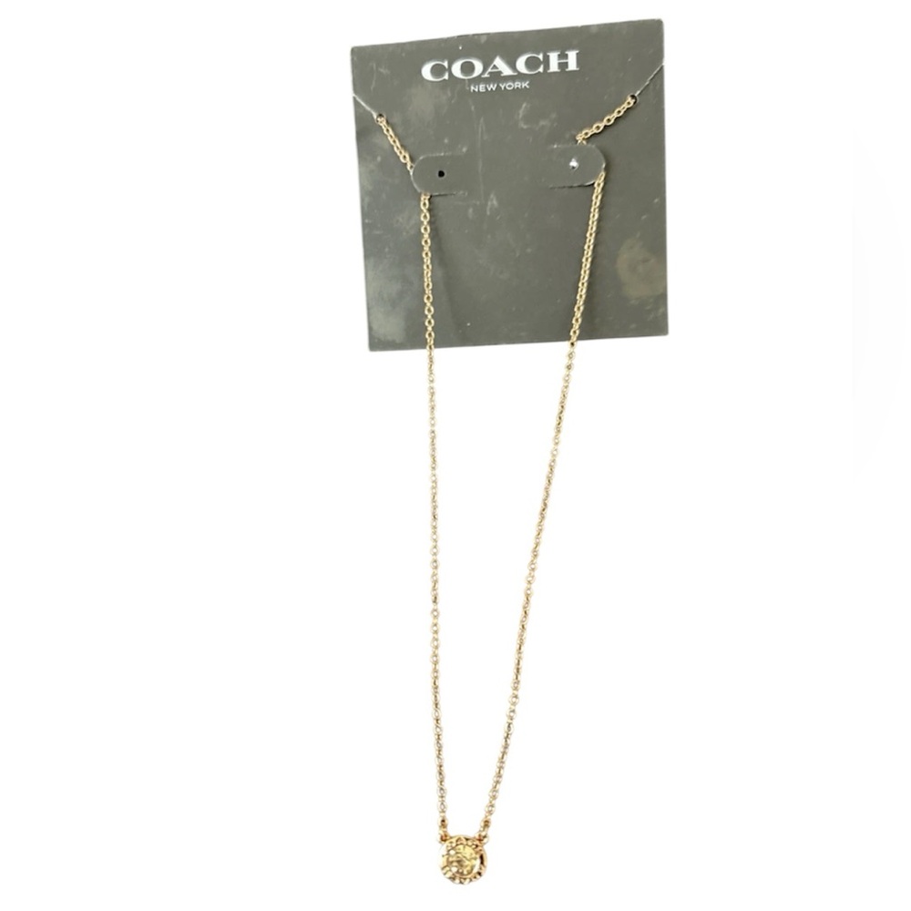 Coach Gold-Tone Pendant Necklace